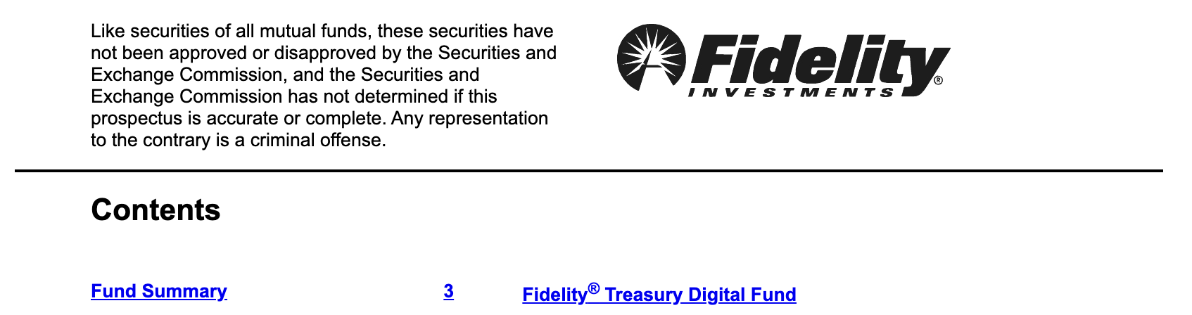 Fidelity Seeks SEC Approval for Ethereum-Integrated US Treasury Money Market Fund Hosted 