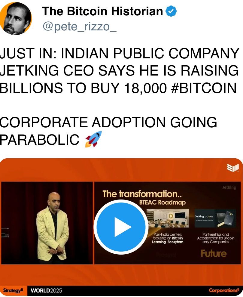 Indian public firm Jetking is raising funds to buy bitcoin Indian public firm Jetking is raising funds to buy bitcoin