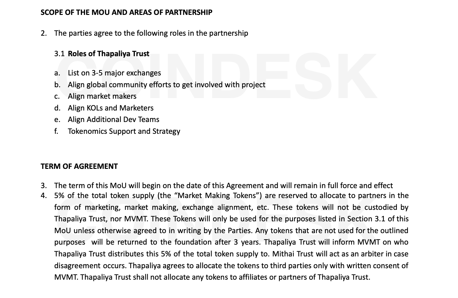 Excerpt from agreement between Sam Thapaliya ( Excerpt from agreement between Sam Thapaliya (