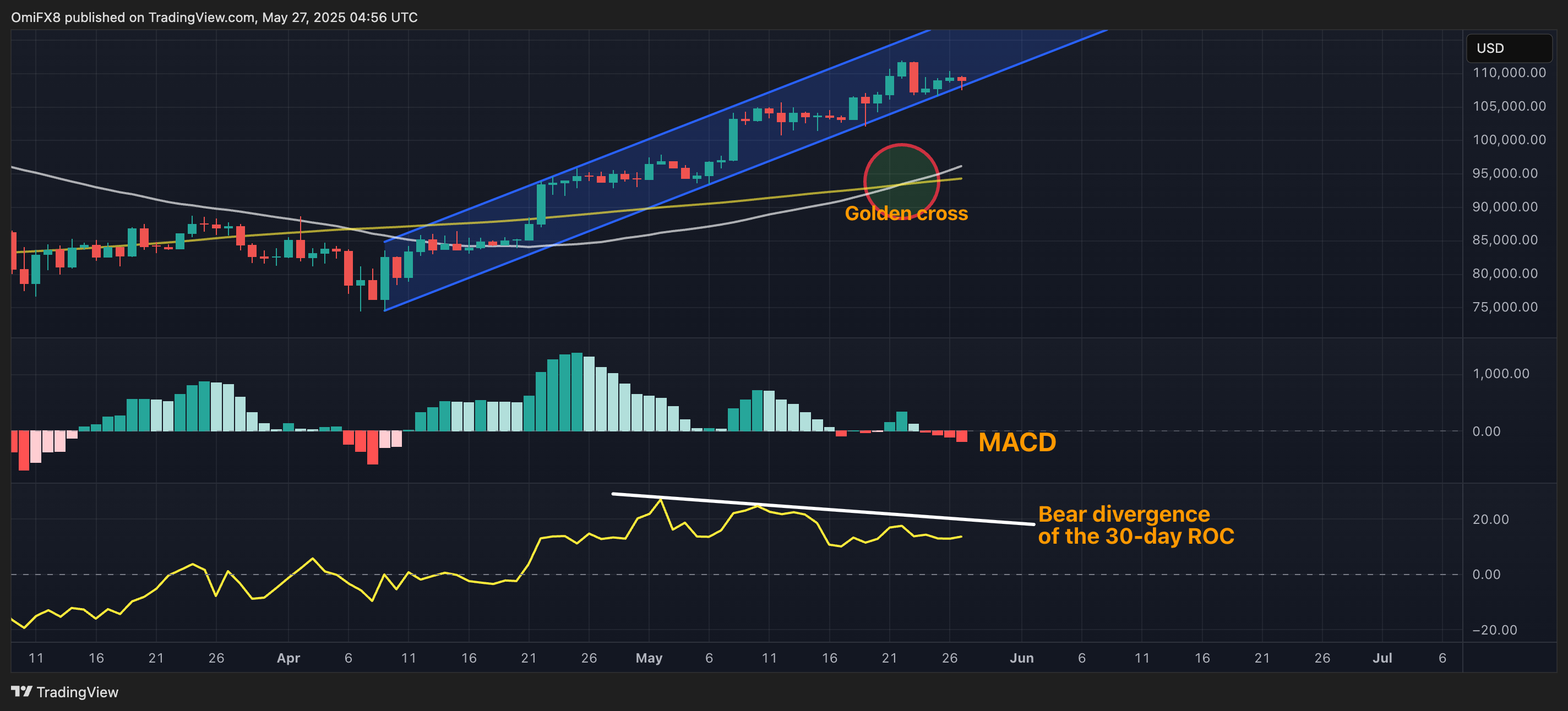 BTC的日线图。(TradingView/CoinDesk)