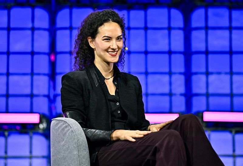 杰伊·格雷伯，Bluesky首席执行官，在温哥华的Web Summit上发言（Sam Barnes/Web Summit via Sportsfile）