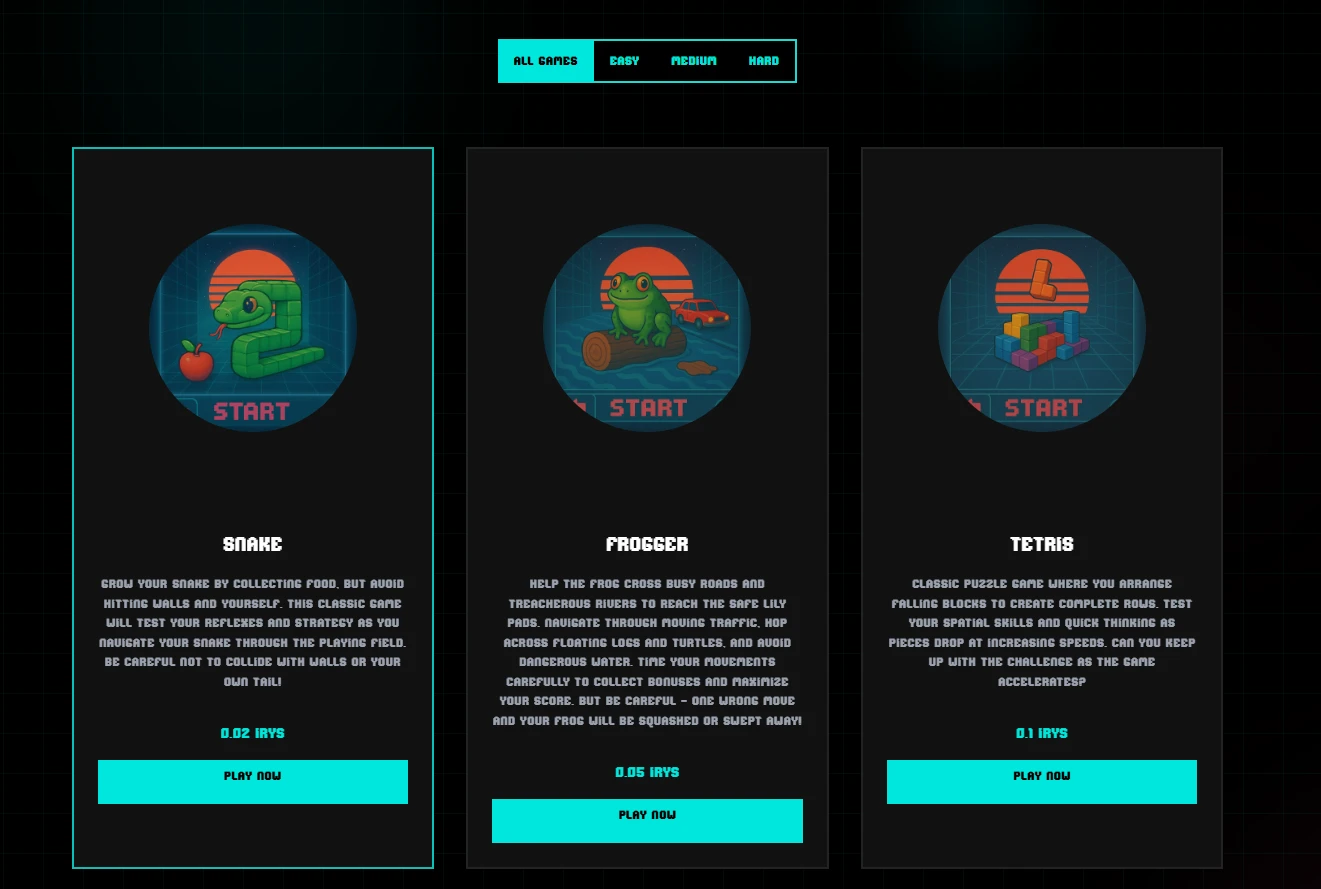 本周精选交互项目：VOYA Games小游戏、Irys测试网、Nebulai头矿