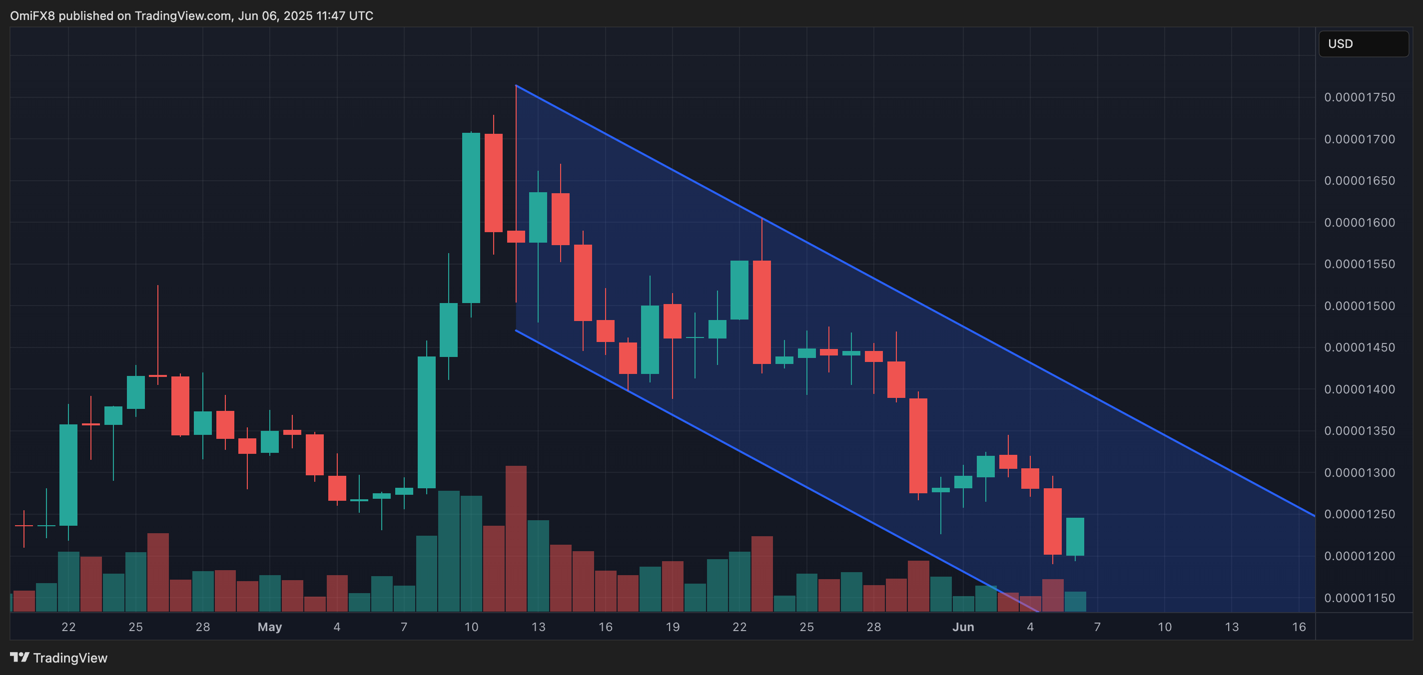 SHIB 的日价格图表。 (TradingView/CoinDesk)