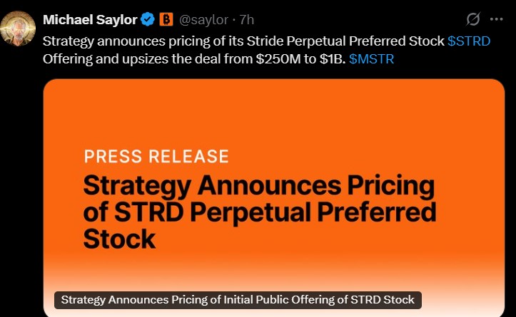 Michael Saylor STRD Stock