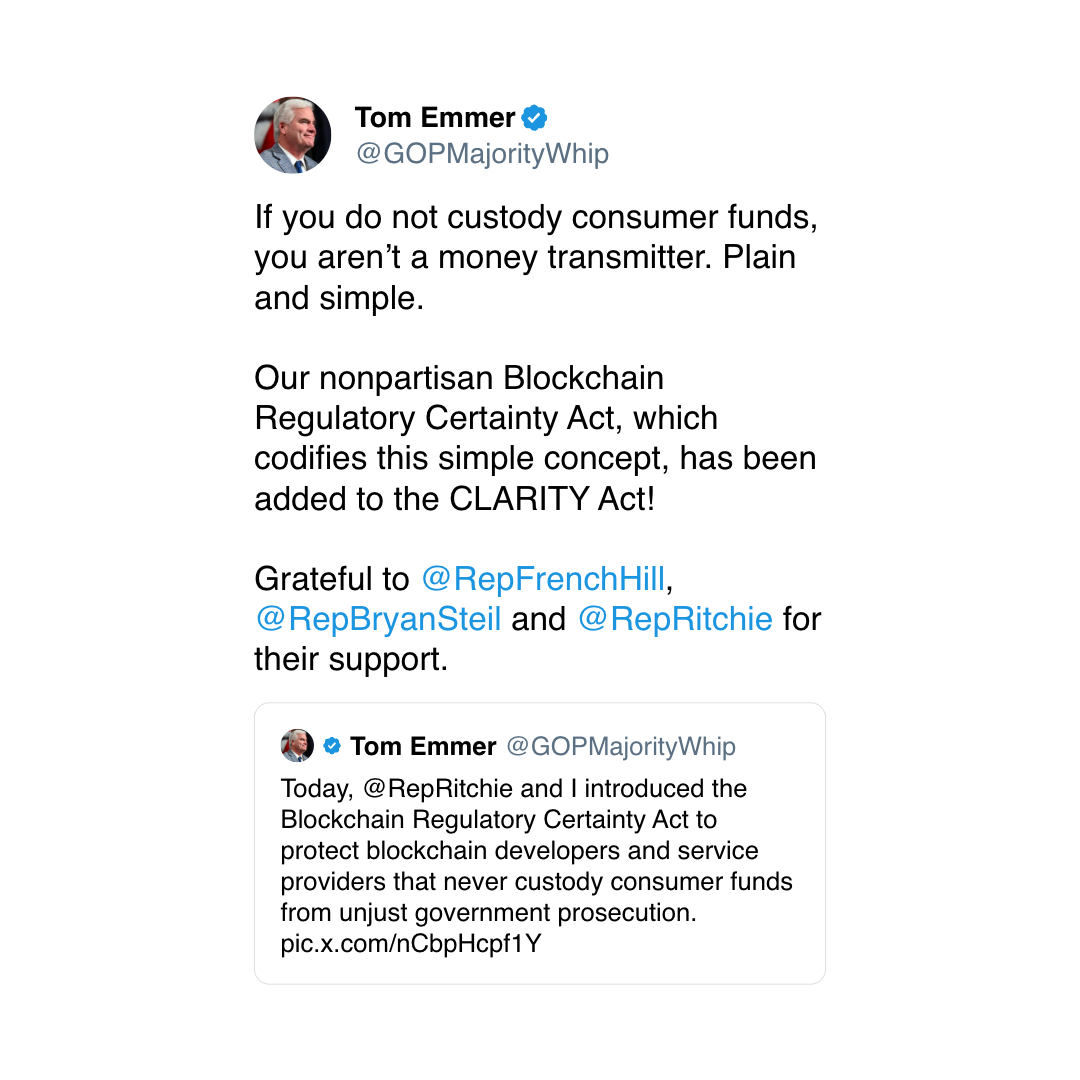 (Tom Emmer/X) (Tom Emmer/X)