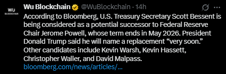 Scott Bessent as Fed chair