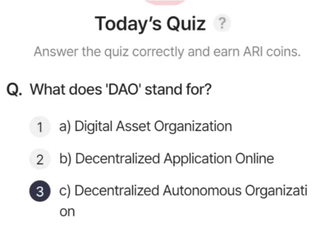 ARI Wallet 每日问答答案 2025 年 6 月 25 日
