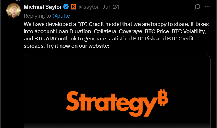 Bitcoin Mortgage Model