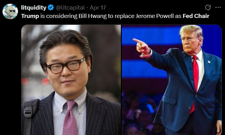 特朗普美联储主席人选