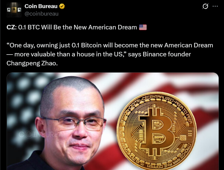 币安CZ比特币梦想