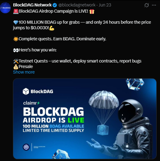 BlockDAG空投