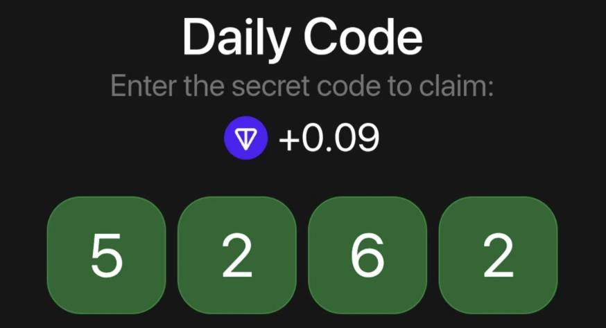 TonHash Daily Secret Code