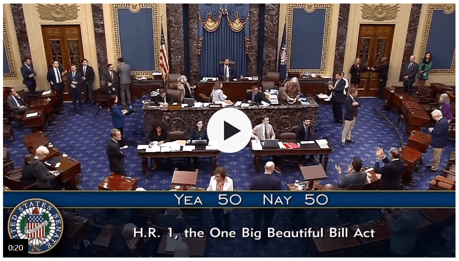 One Big Beautiful Bill Narrowly Passes Senate
