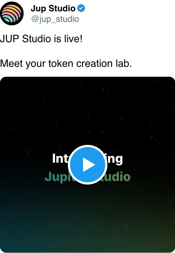 JUP Studio 正在直播！