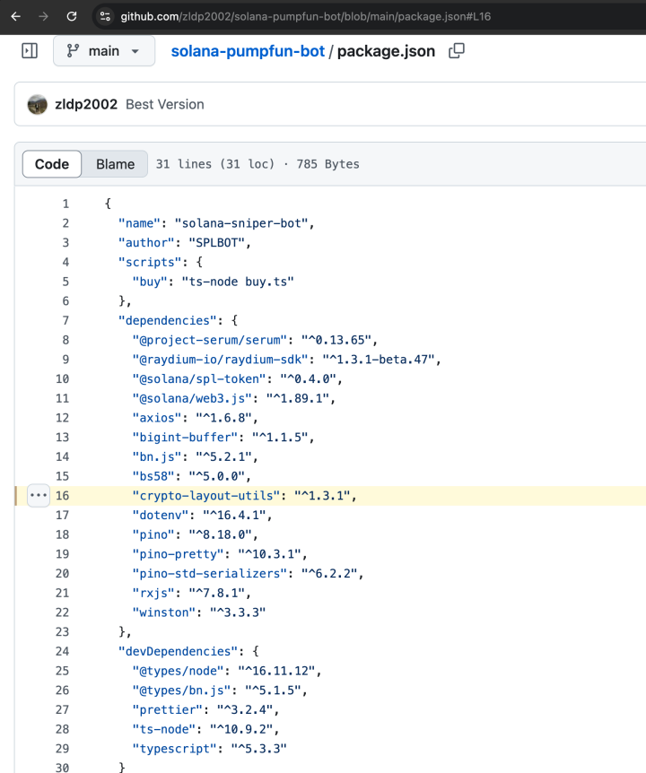 Malicious NPM package steals private keys, Solana user assets stolen