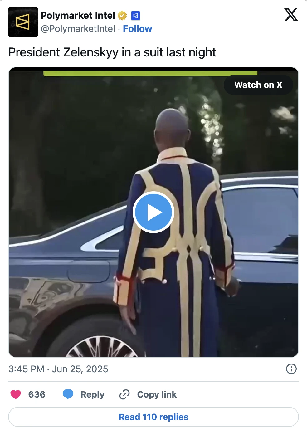 Polymarket once again embroiled in truth controversy: What Zelensky wears will determine the allocation of $140 million