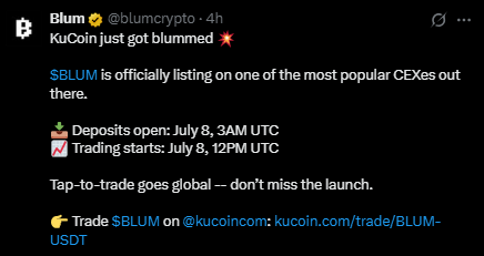 Blum 在 KuCoin 上线