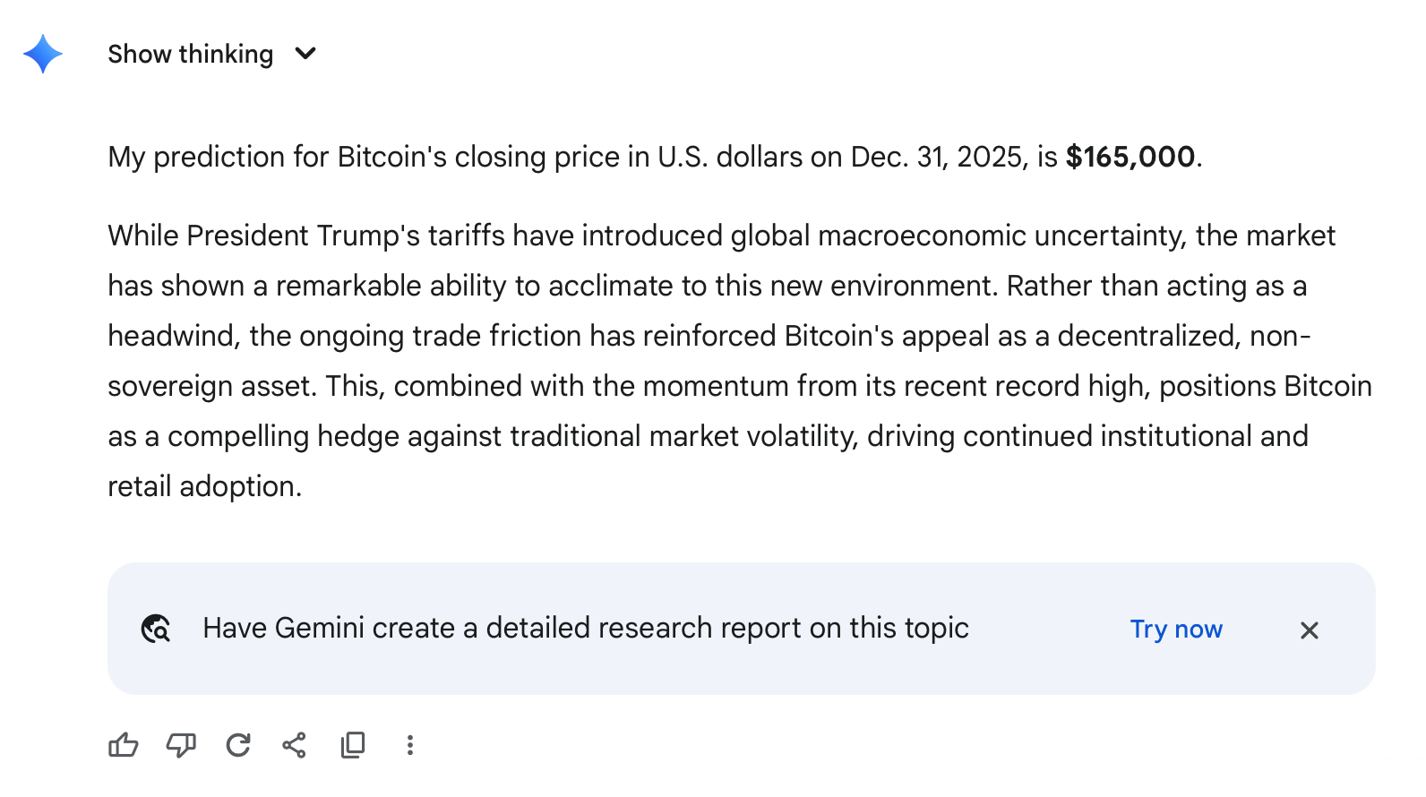 10 AI Chatbots Predict Bitcoin's Year-End Price — One Eyes a $225K Finish