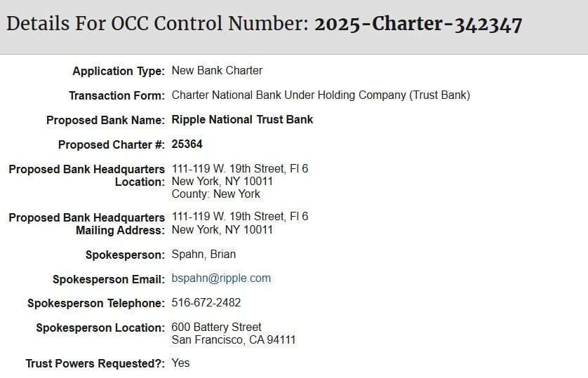 Ripple National Trust Bank Targets Fed Access—Is RLUSD About to Go Full Scale?