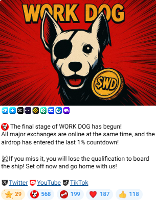 Work Dogs listing date update