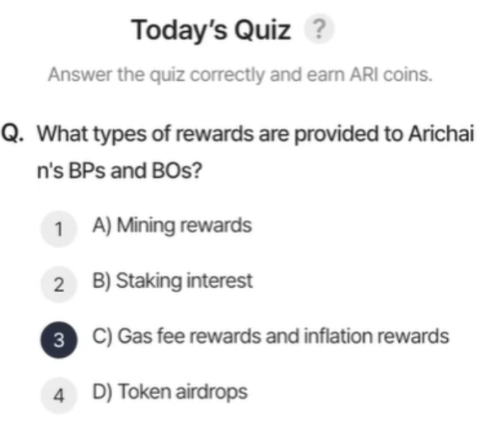 ARI Wallet Daily Quiz Answer 29 July 2025