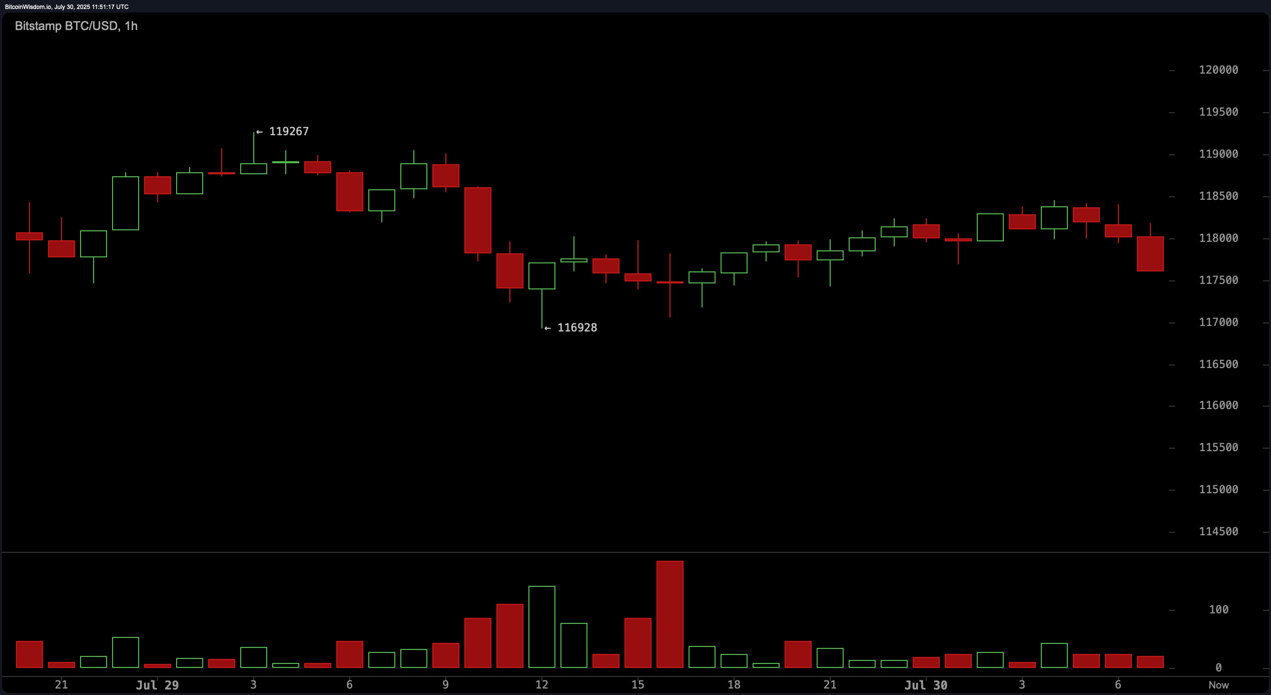 Bitcoin Price Watch: Bulls Wrestle for Control at $118.5K Resistance