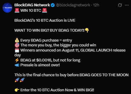 BlockDAG BTC 拍卖