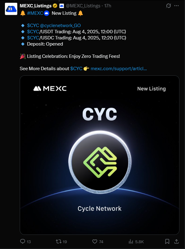 CYC on MEXC