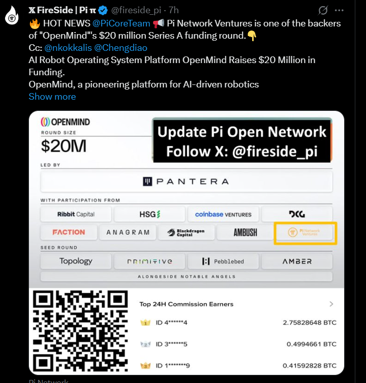Pi network fund Openmind