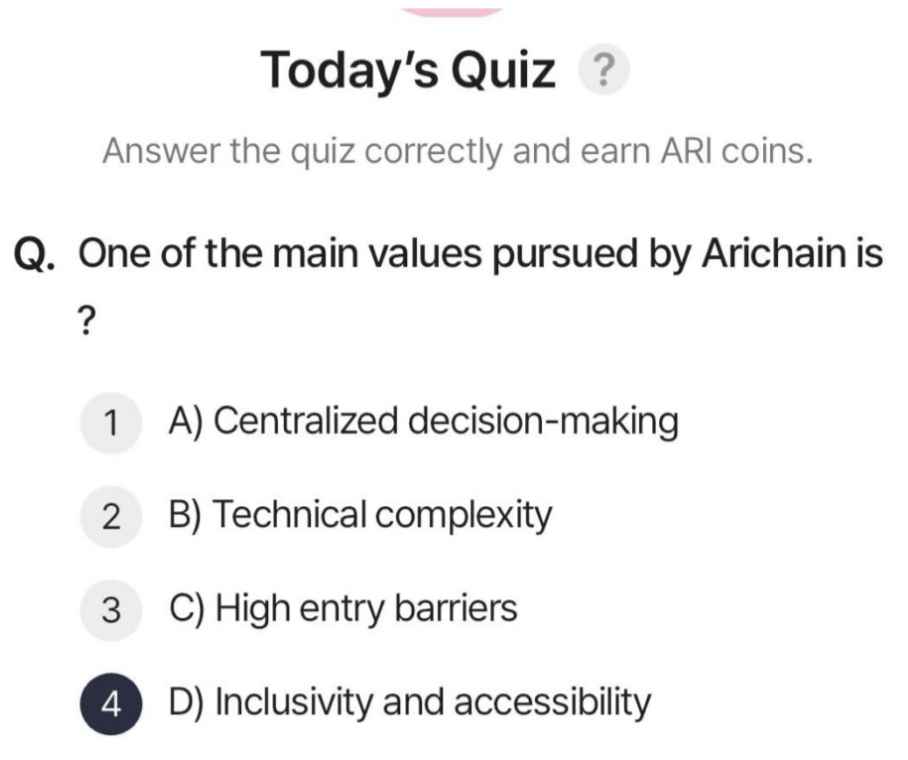 ARI 钱包今日测验