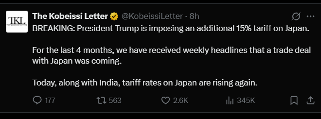 特朗普对日本的关税