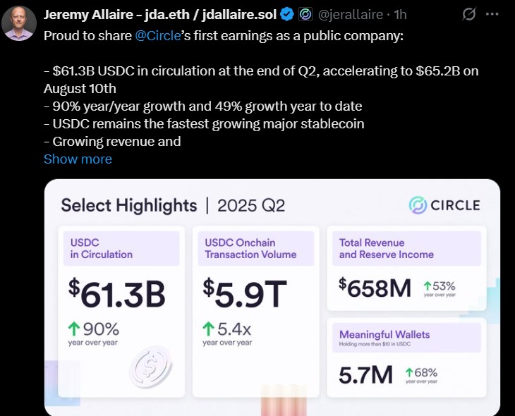 Circle联合创始人Jeremy Allaire