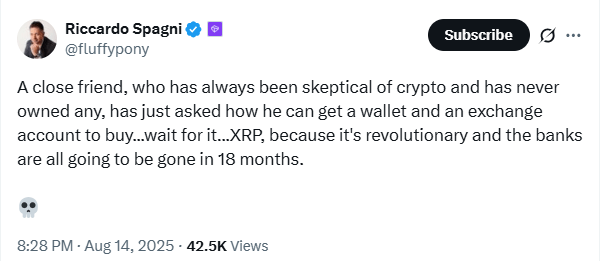 Former Monero Developer's Viral XRP Post Ignites Crypto Culture War 