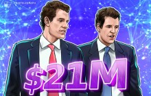 Winklevoss兄弟向支持特朗普的政治行动委员会捐赠2100万美元比特币(BTC),为美国中期选举助力