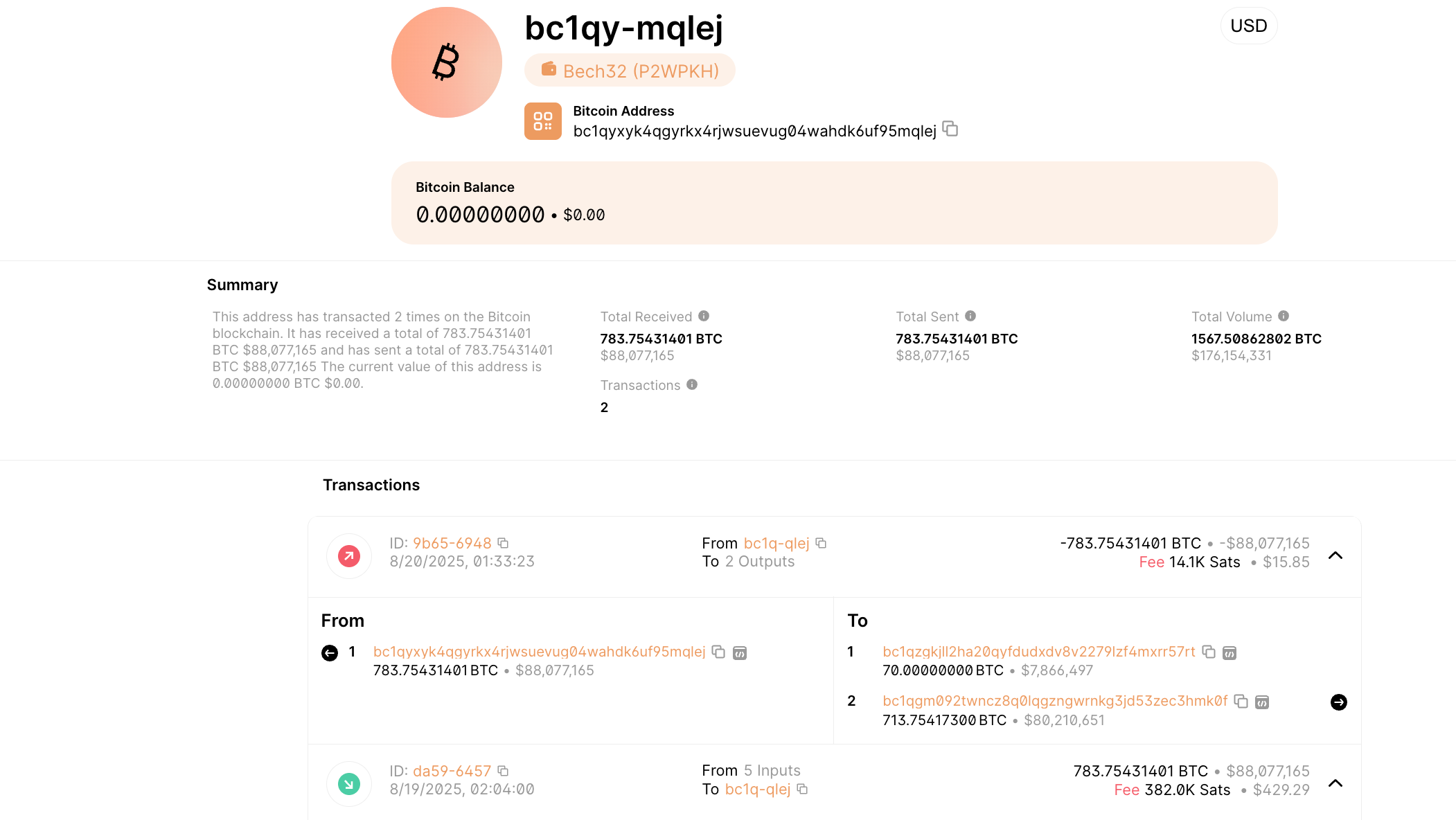 Theft wallet (Blockchain.com