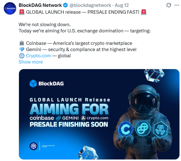 BDAG Exchange List