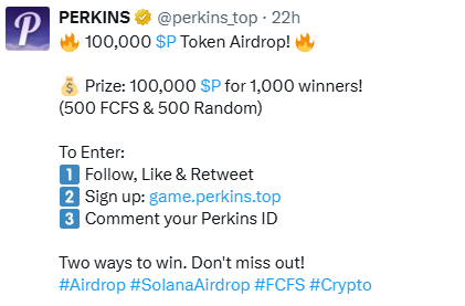 Perkins 空投