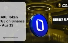 TAKE token Generation Event Launch on Binance Wallet