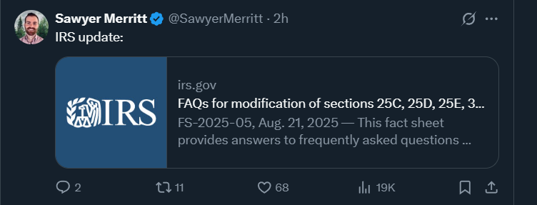 IRS 更新
