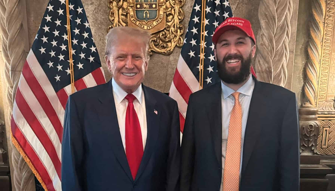 David Bailey with President Trump (Source: Bitcoin Magazine)