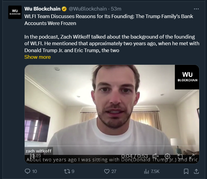 WLFI代币的起源