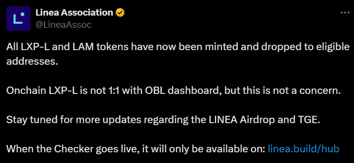Linea Airdrop and TGE Soon