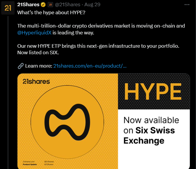 21 Shares news today