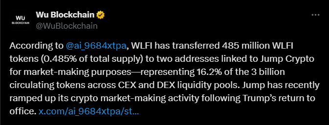 WLFI Token News Today