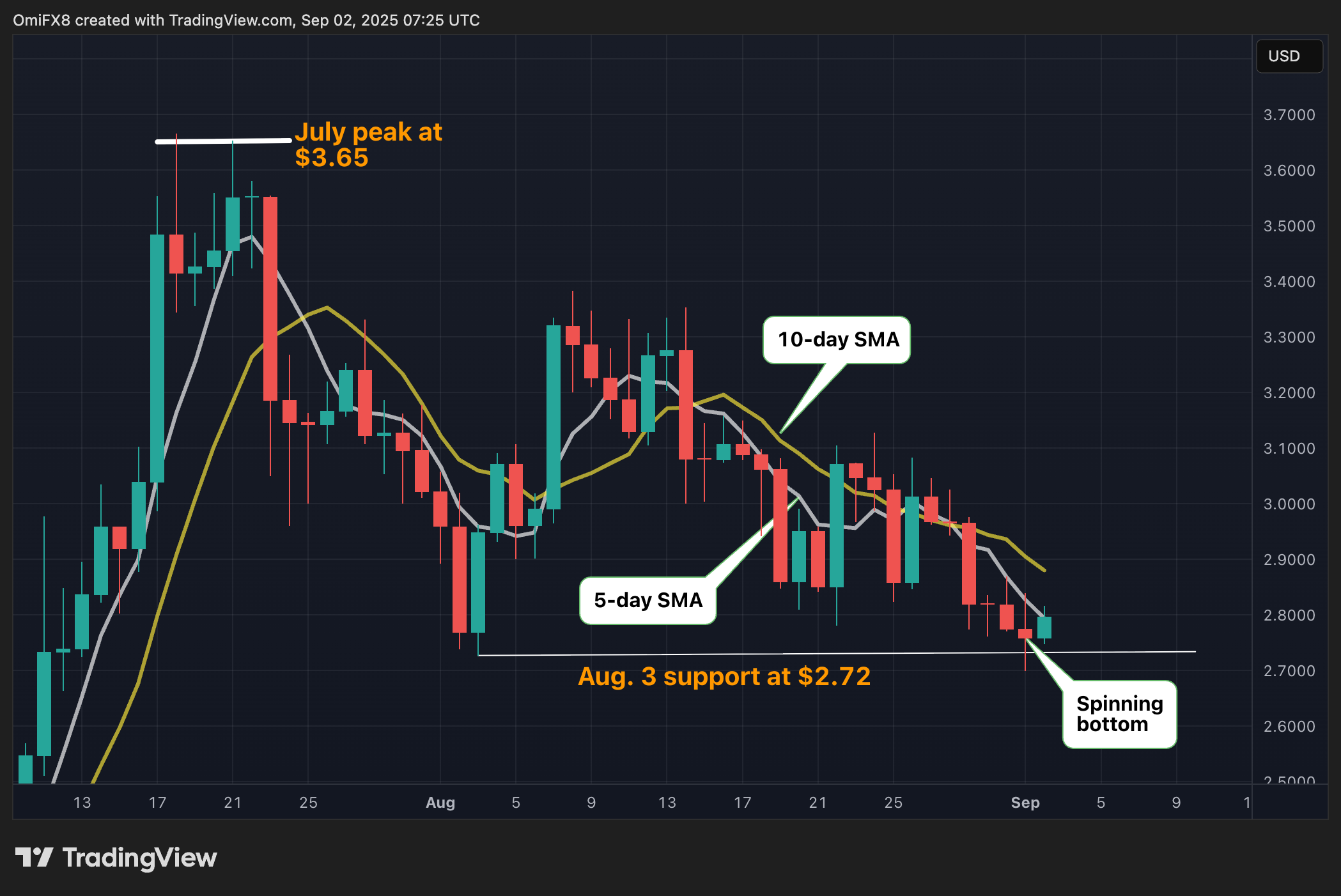 XRP's daily chart. (TradingView/CoinDesk) XRP's daily chart. (TradingView/CoinDesk)