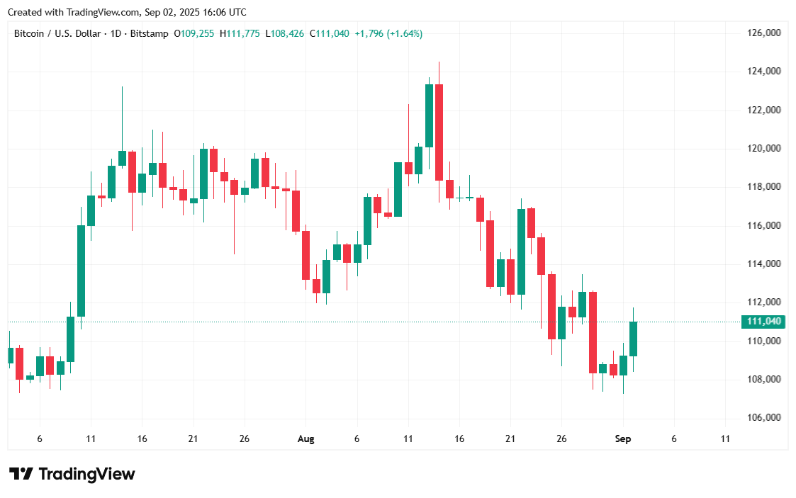 Bitcoin Reclaims $111K After Strategy and Metaplanet Go Bargain Hunting