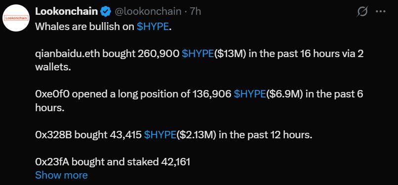 Hyperliquid鲸鱼活动背后的$HYPE代币ATH