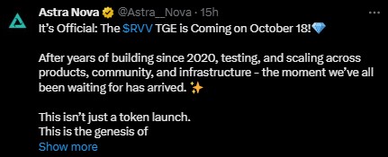 Astra Nova TGE