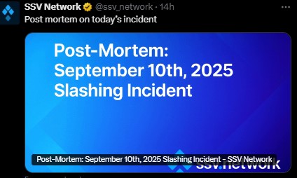 SSV Incident report
