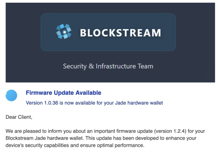 Phishing email scam 